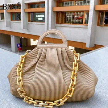 

[BXX] Vintage PU Leather Shoulder Bags for Women 2020 High Capacity Hand Bag Lady Winter Branded Trend Handbags and Purses HP126