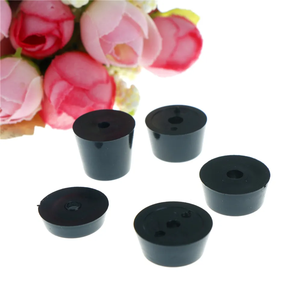 New 12Pcs/lot Practical Black Rubber Table Chair Floor Sound Equipment Footpad Skid Glide Protectors