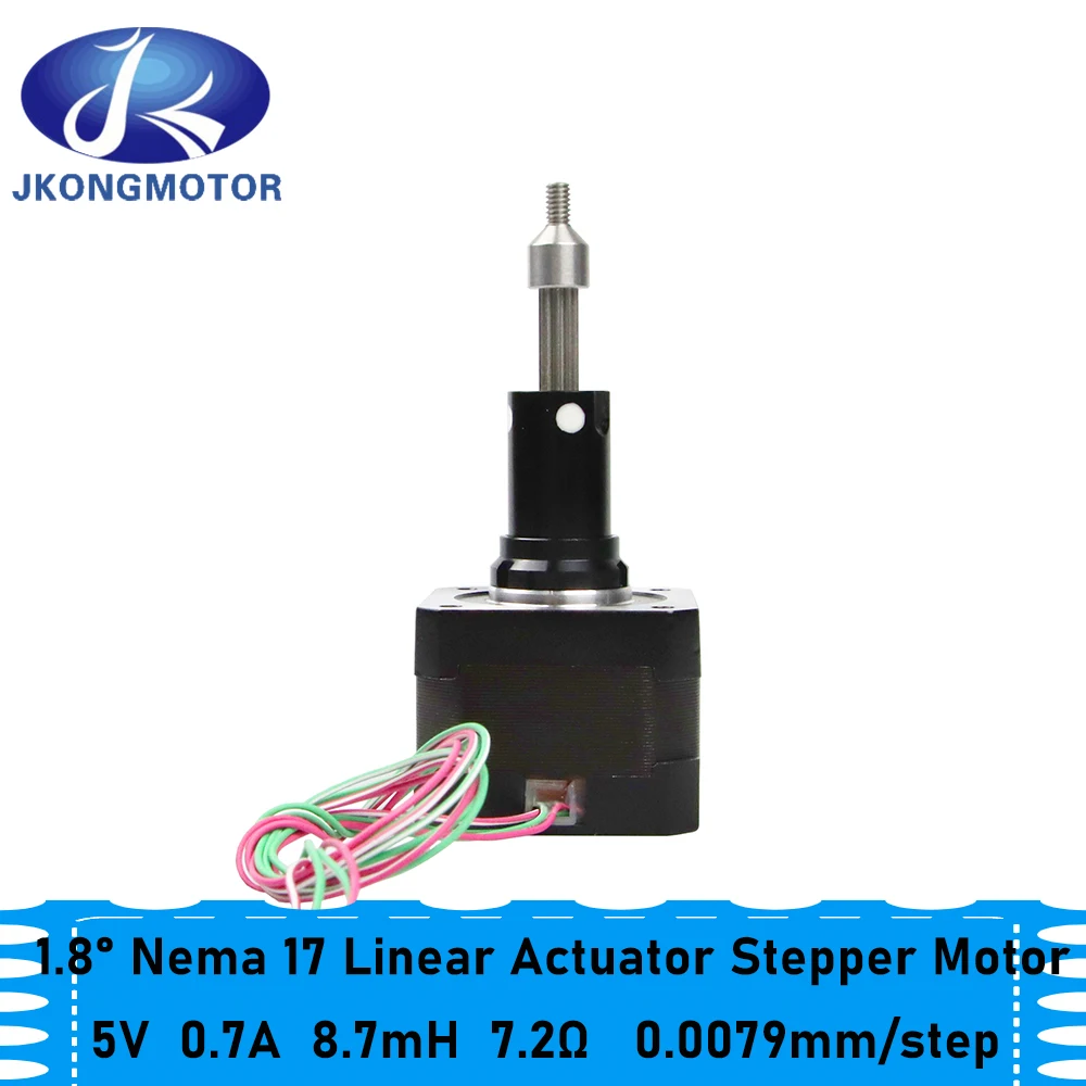 Jkongmotor 1 8 градусов 2 фазы 5 В а Nema 17 гибридный невыпадающий линейный привод с винтом