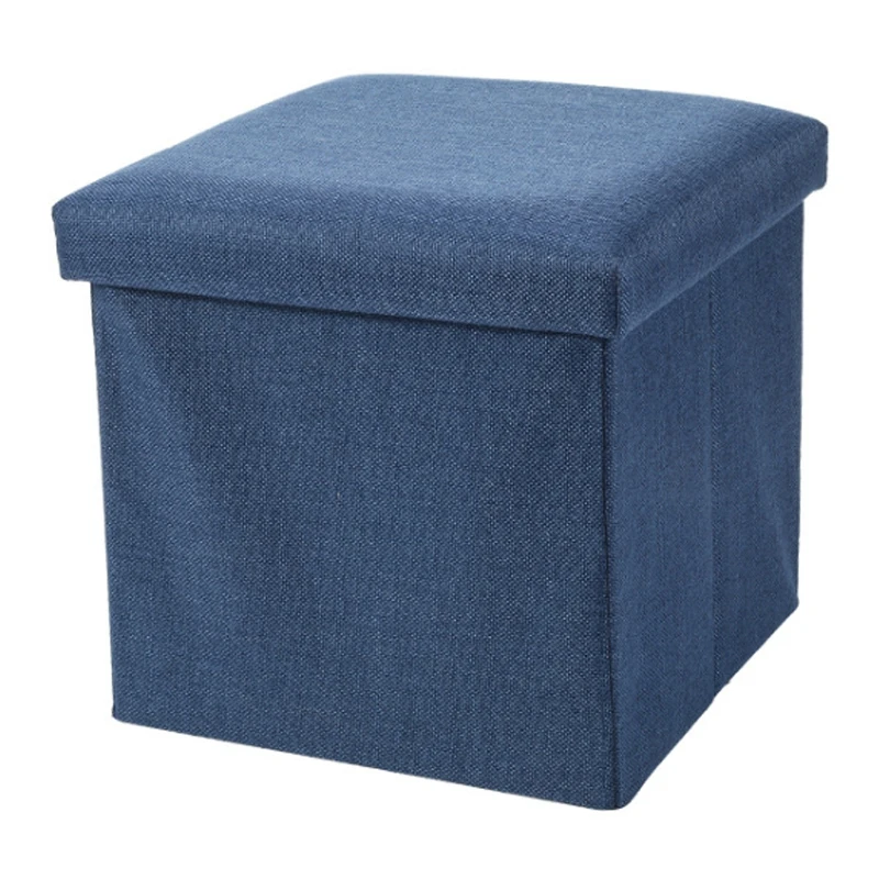 

Multifunctional Square Storage Stool Shoe Changing Stool Environmental Protection Sponge Cushion (dark blue)