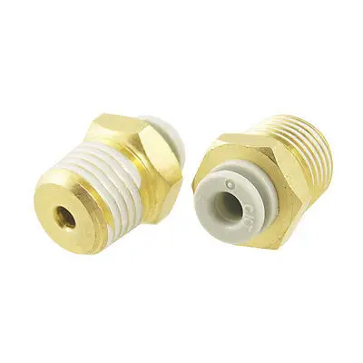 

10 x 1/4" PT to 5/32" Tube Air Pneumatic Push in Quick Connector Jointer