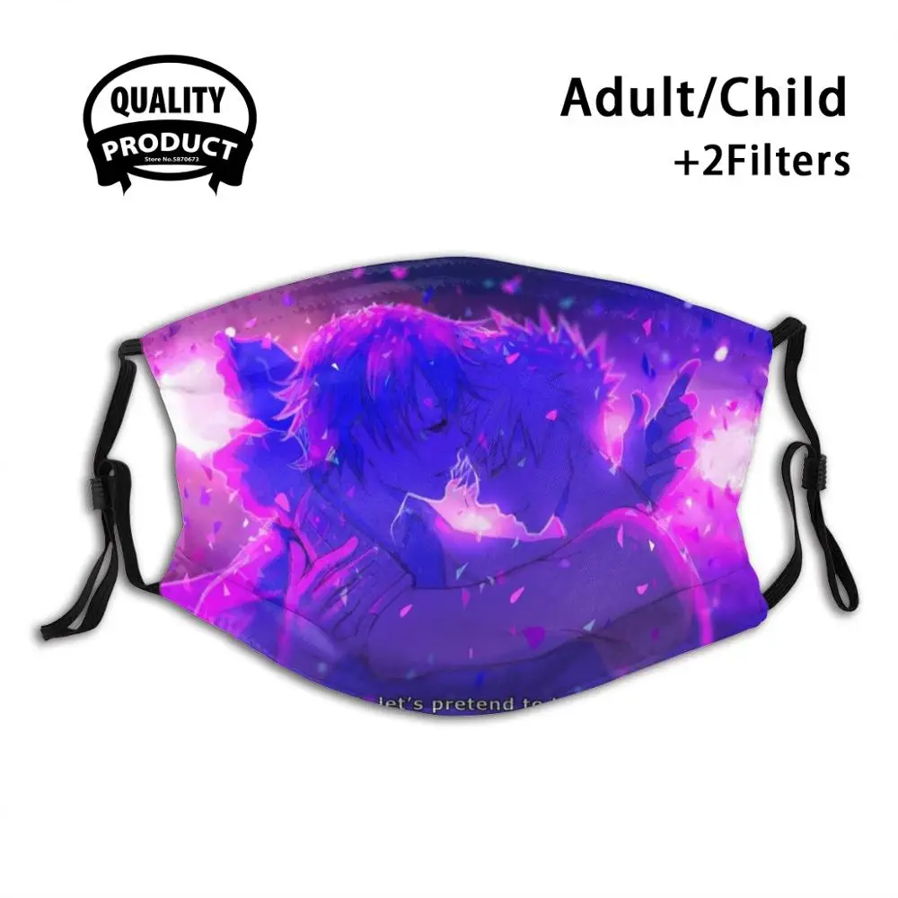 

To Be Quirkless Reusable Mouth Mask Filter Cool Kawaii Funny Custom Design Masks Kiribaku Bakushina Bakugou Bnha Mha Katsuki