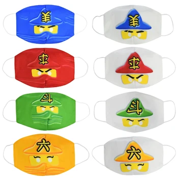 

1pcs Ninjago Children Cotton mask Ninja Mouth Mask Anti Dust Washable Reusable Child Mouth Masks Anti Air Pollution Windproof