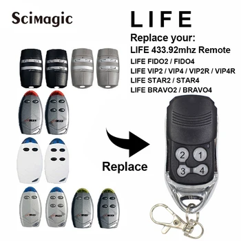 

LIFE FIDO 2, FIDO 4, VIP 2, VIP 4 garage gate Remote Control Replacement 433mhz remote transmitter