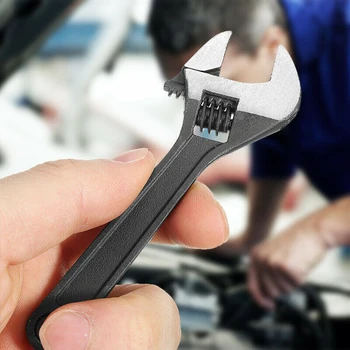 

High Quality 4 Inch 100mm Mini Size Metal Adjustable Spanner Wrench For Auto Machine Repair Tool Part