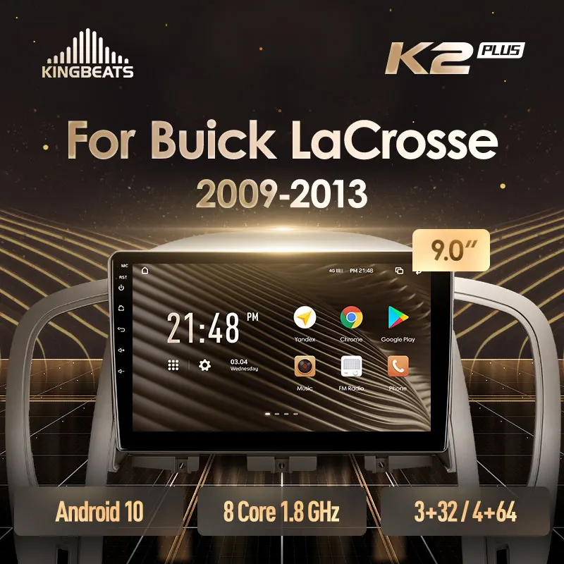 KingBeats штатное головное устройство For Buick LaCrosse 2009 2013 GPS Android 10 автомагнитола на