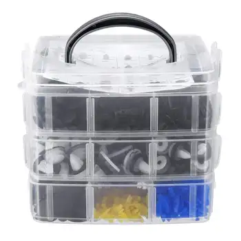 

Hot Universal 500pcs Mixed Car Body Interior Fasteners Clips Car Fender Bumper Interior Trim Push Pin Clips Kit With Box