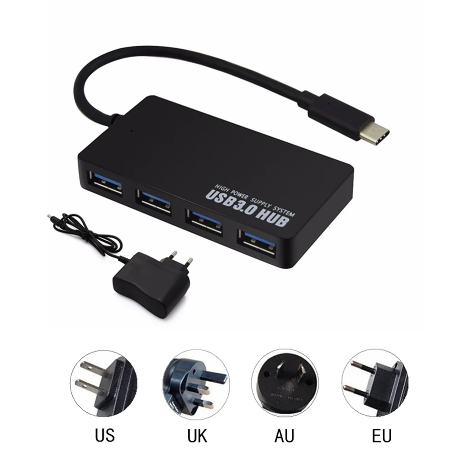 USB концентратор с 4 портами 3 0 5 в пост. Тока OTG|USB-хабы| |