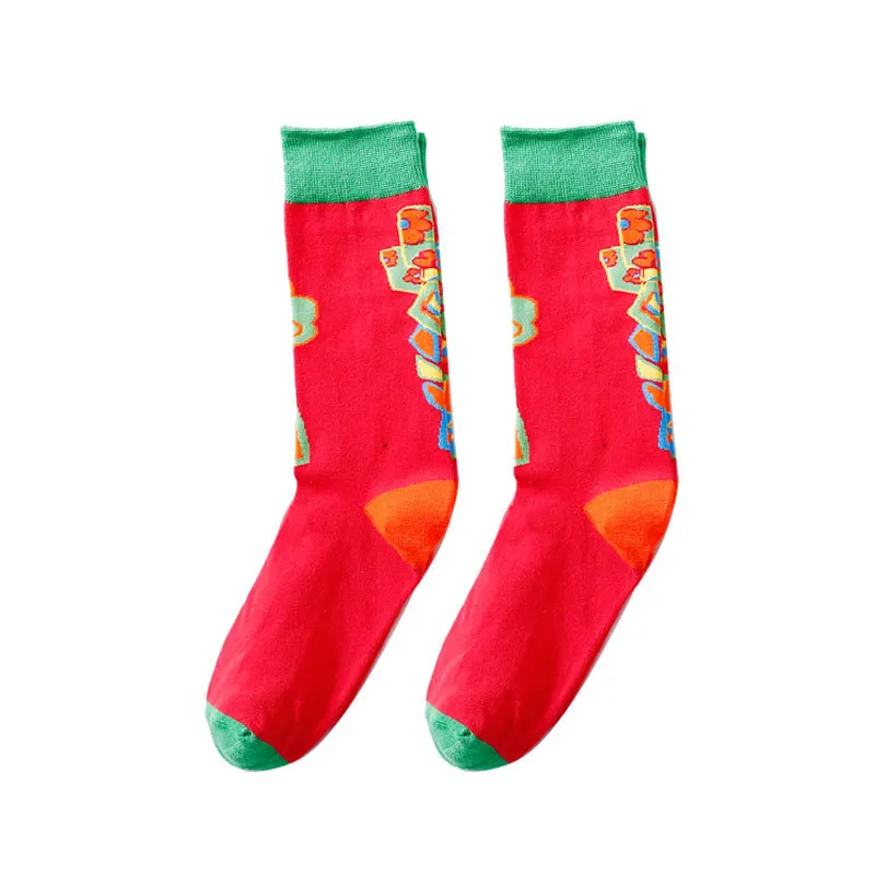 

Women's Socks Cute and Funny Cartoon Fruits Happy Food character Socks
