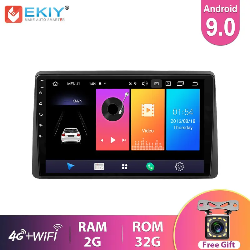 EKIY IPS Android 9.0 Car Radio For Renault Duster Arkana 2019 Navigation GPS Multimedia Video Player Stereo BT FM Head Unit DVD