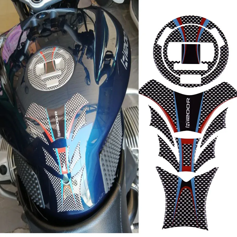 

KODASKIN 3D Printing Motorcycle Gas Tank Pad 3D Stickers Tank Protectors for BMW R1200R