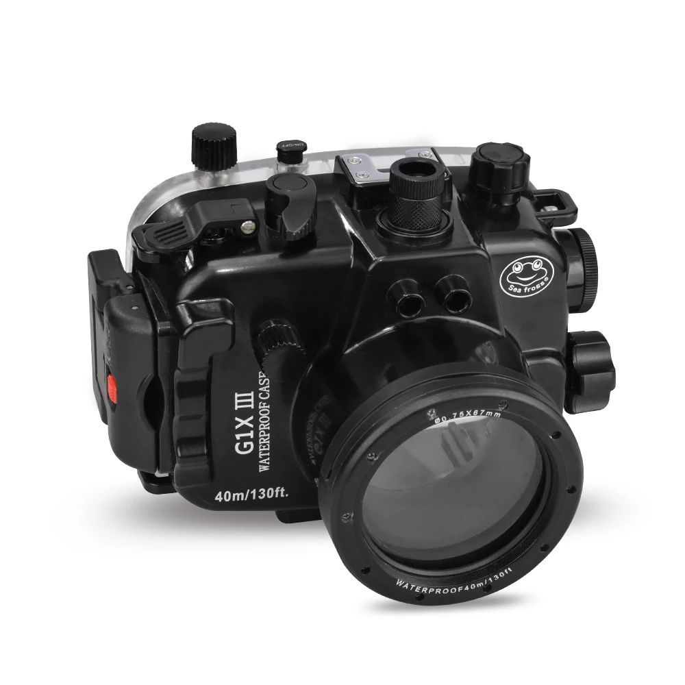 40 м/130 футов сумка для подводной камеры Canon PowerShot G1X Mark III водонепроницаемый корпус 1