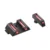 Vector Optics Handgun Pistol Front Rear Fiber Optic Combat Sight Combo Green fit Glock Models G17 G19 etc.