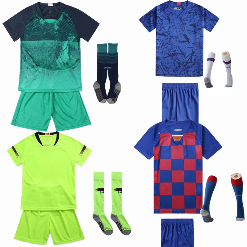 Модные футбольные майки для взрослых и детей с принтом на заказ, тренировочная форма Survetement, комплект для футбола с носками, спортивный костюм для бега в тренажерном зале
