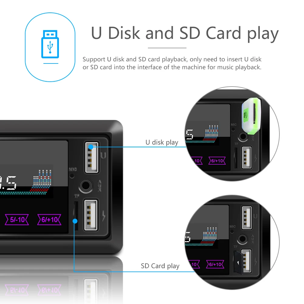 Автомобильный стерео MP3-плеер высокой четкости 2 DIN lcd автомобильный стерео gps Радио мультимедийный автомобильный MP3 Основные аксессуары