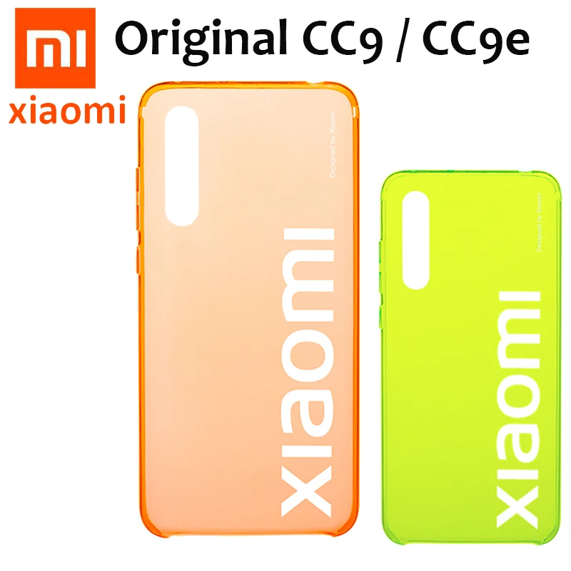 

Original Xiaomi CC9 Case CC 9 9e Back Case Fluorenscent Transpatent Clear Cover for Original Xiaomi CC9 e Protective Shell