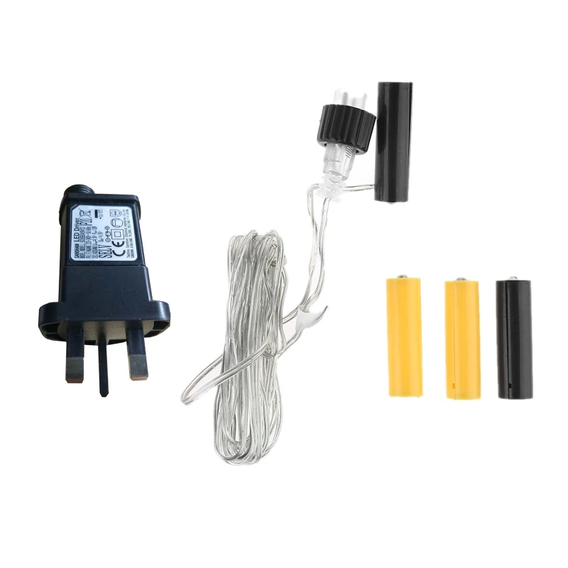 

US UK Plug AA AAA Battery Eliminator Replace 2x 3x AA AAA Battery Power Supply Adapter for Radio LED Light Electric Toy