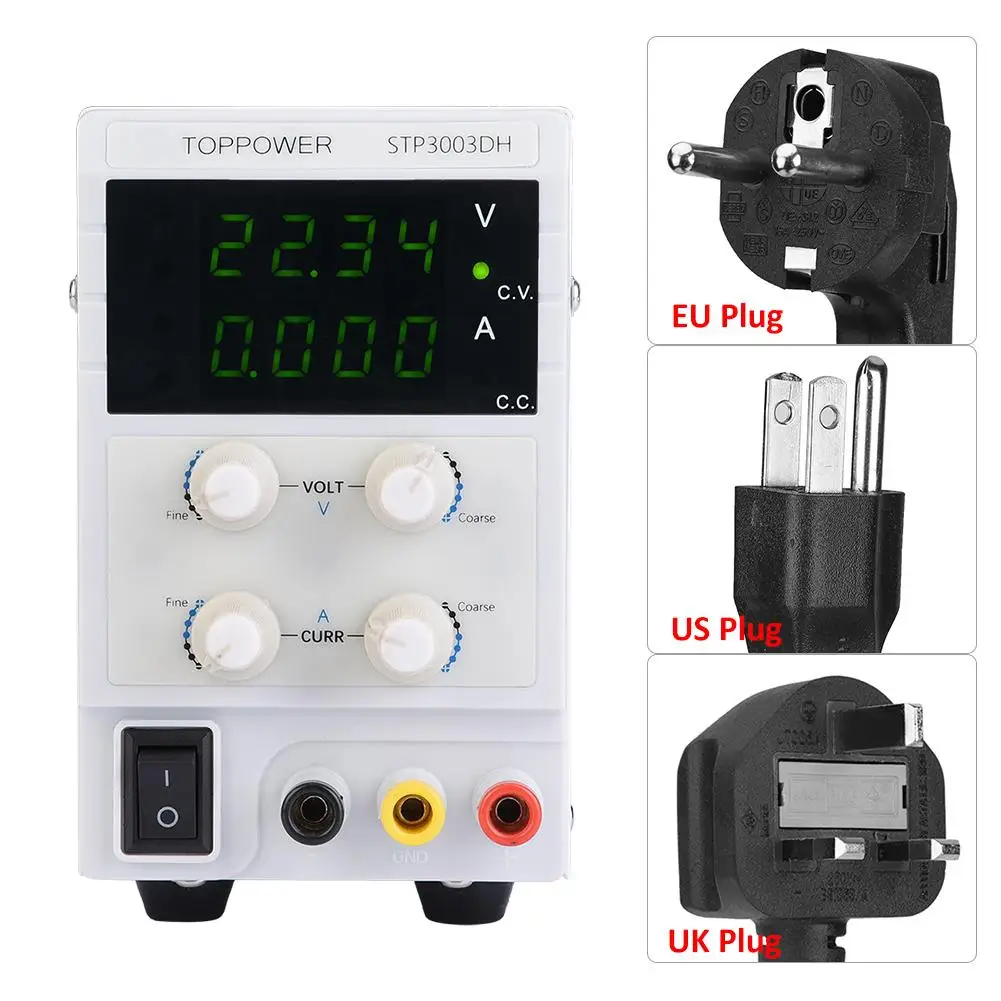 STP3003DH 4 LED High Precision Voltage Regulators Stabilizers DC Regulated Power Supply 0 30V 0