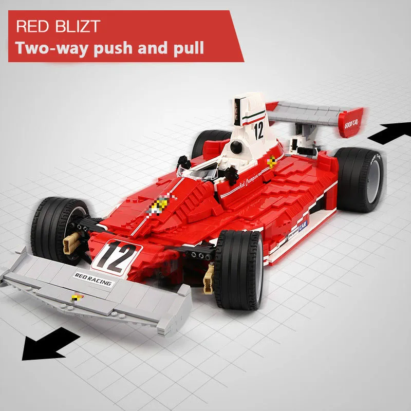 2405 шт. XINGBAO строительные блоки XB-03023 Red power Racer Ferrariii 312T MOC-0840 супер автомобиль модель детских игрушек Кирпичи 4PX To DE