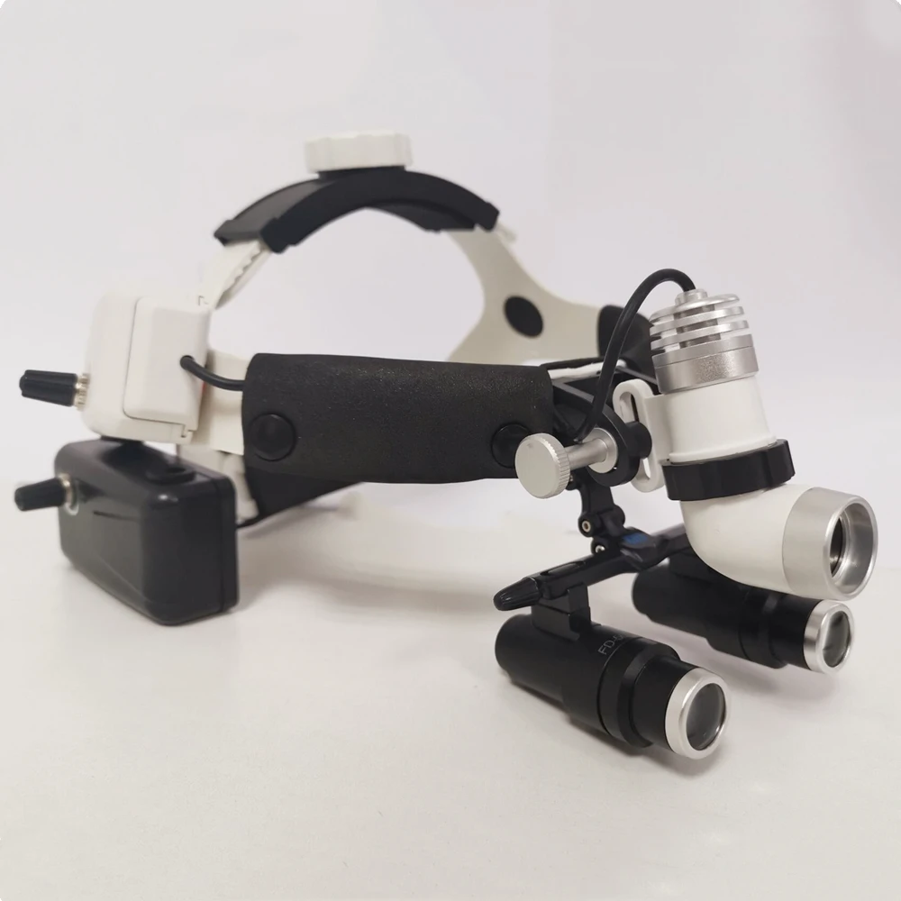 Dental Medical LED 3W Wireless integrated Headlamp 4.0X 5.0X 6.0X Binocular Loupe Surgical Operation head lamp light magnifier high quality magnifyning glasses 2 5 3 5x galilean binocular medical magnifier dentistry surgical dental loupes