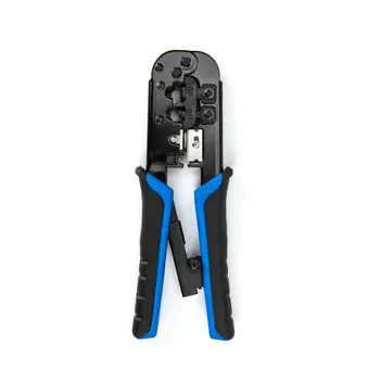 

RJ45 Crimper Tool RJ11 Cat5e Cat6 Cable Crimping Tool Network Pliers Tool 8P/6P Multi-function Cable Pliers Peeling Shear
