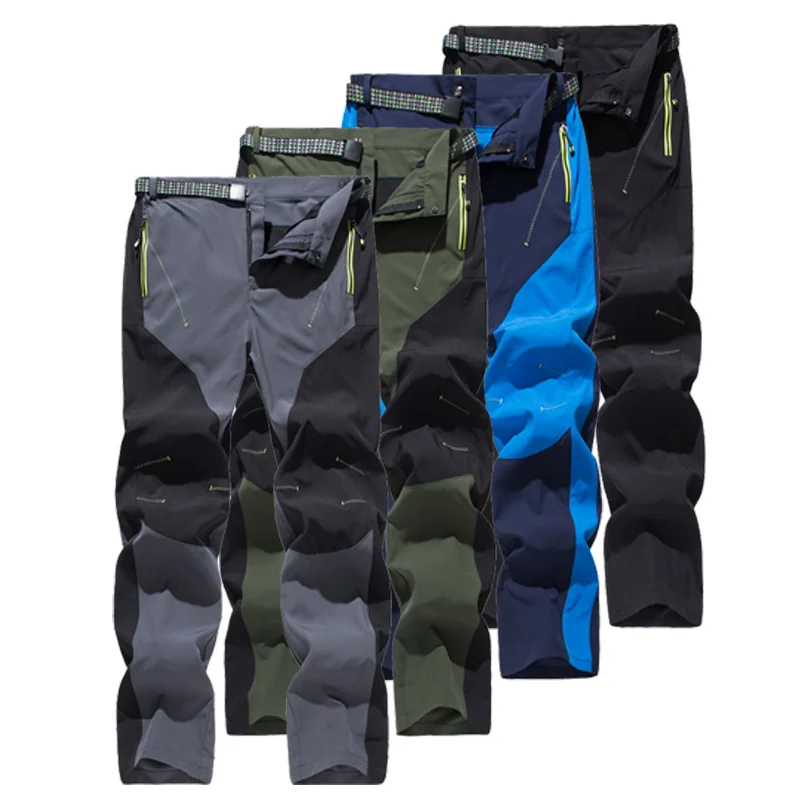 

LoClimb Outdoor Hiking Pants Men Camping/Fishing/Climbing/Trekking Pants Men's Spring/Summer Stretch Quick Dry Trousers AM405