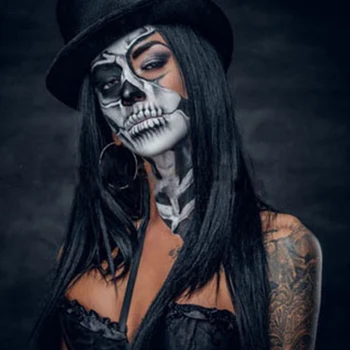 

One-time Tattoo Stickers Funny Halloween Tattoo Stickers Wound Stitch Scars Zombie Vampire Scars Stickers Mouth Tattoo Sticker