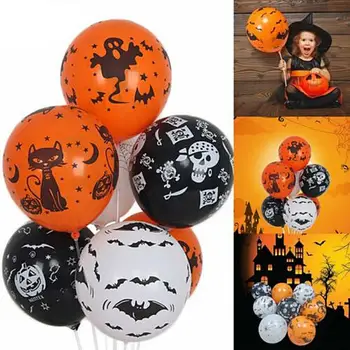 

Skull Balloon 12" Home Decoration Fashion Party Latex Balloons Halloween Balloon Balloons 100pcs Easter Festive Decor Kids