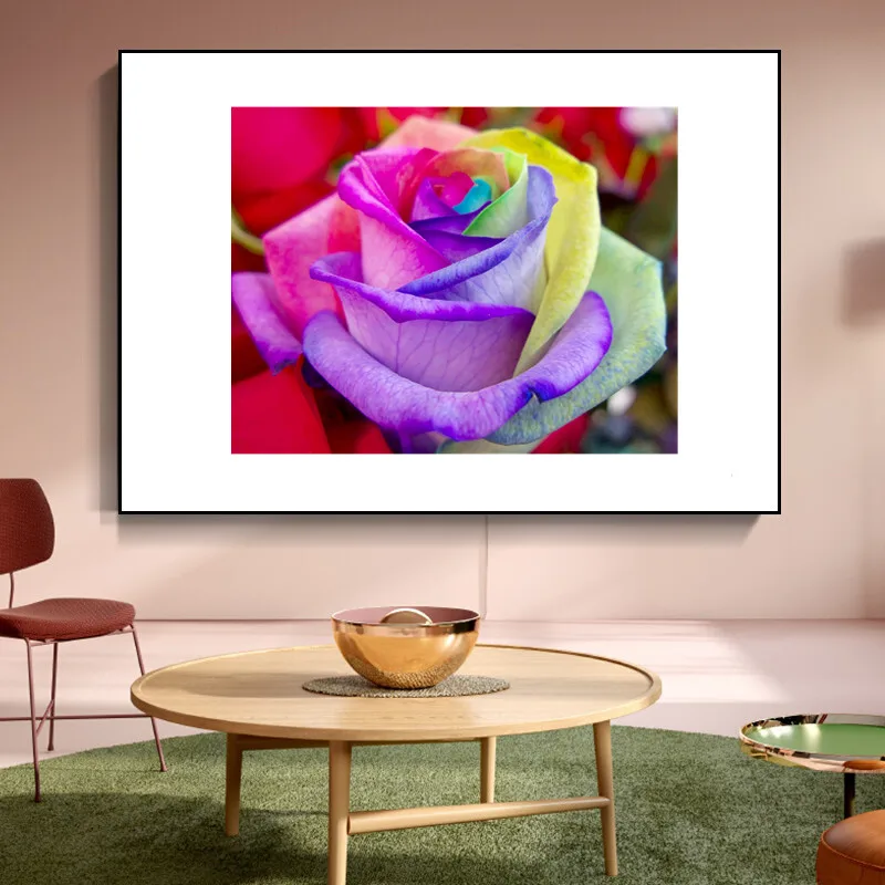 

Rose Starry Night Resin 5D DIY Diamond Painting Full Drill Embroidery Craft Cross Stitch Home Decor Craft New Year Child'S Gift
