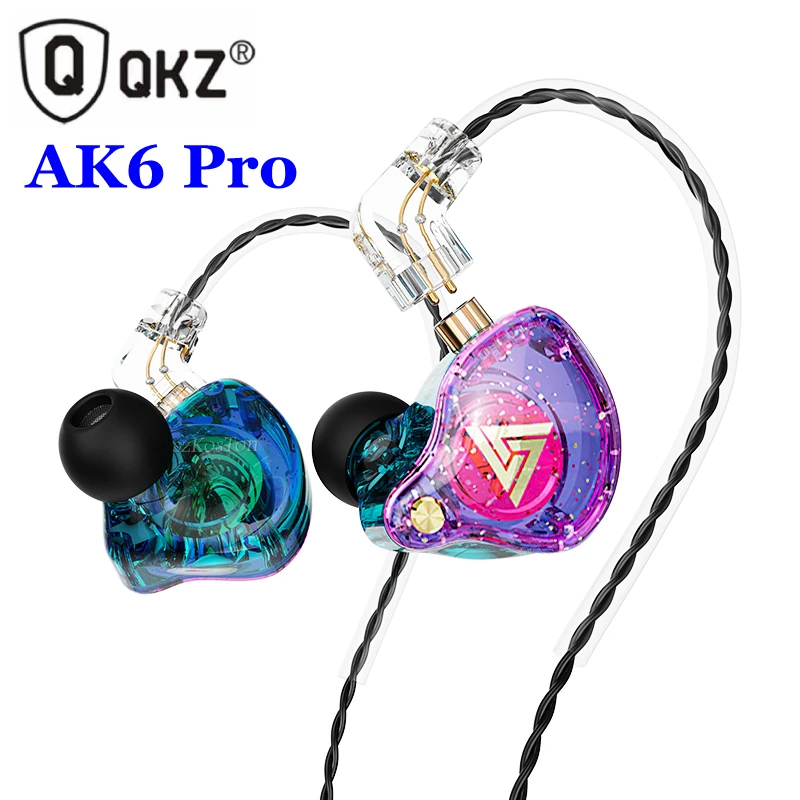 Fone de ouvido Ak6 Pro Qkz com fio destacável