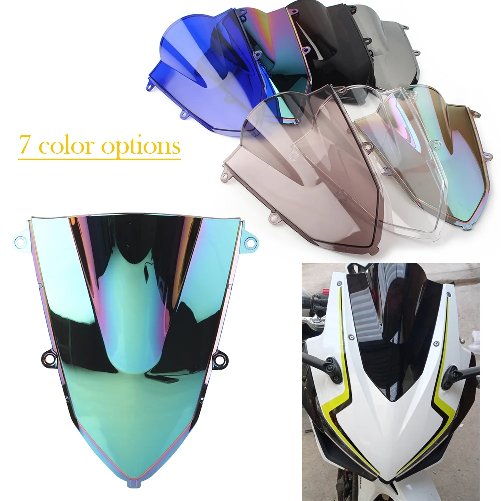 CBR500R 2020 Windshield Windscreen Windproof For Honda CBR 500R 2019 Motorcycle ABS Accessories Double Bubble | Автомобили и