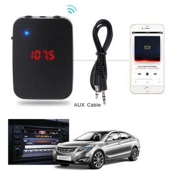 

Multi-Function FM Transmitter Mini Wireless Microphone Megaphone AUX Car Music N84A