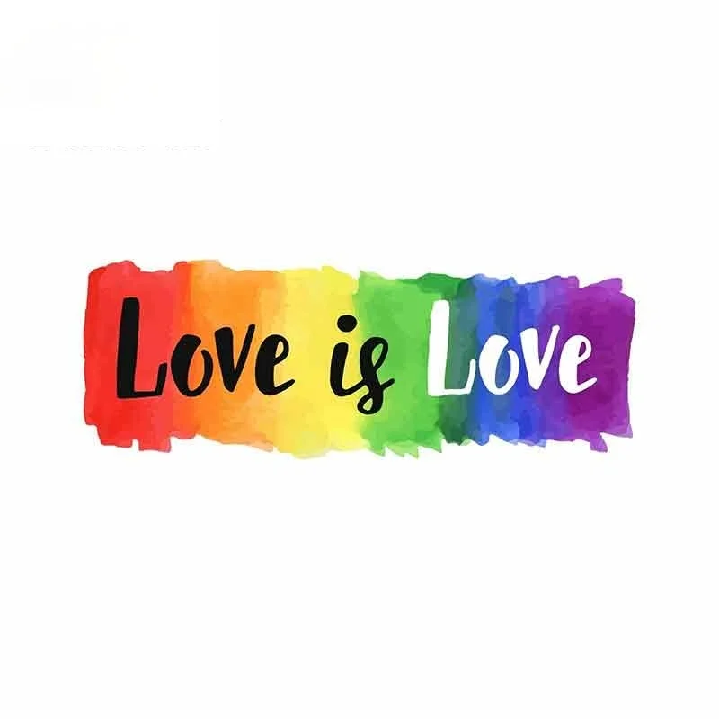 car decal stickers For Love Is Love Gay LGBT Car Stickers Sunscreen Vinyl JDM Bumper Trunk Truck Graphics Fine Decal 13cm*5cm funny car stickers