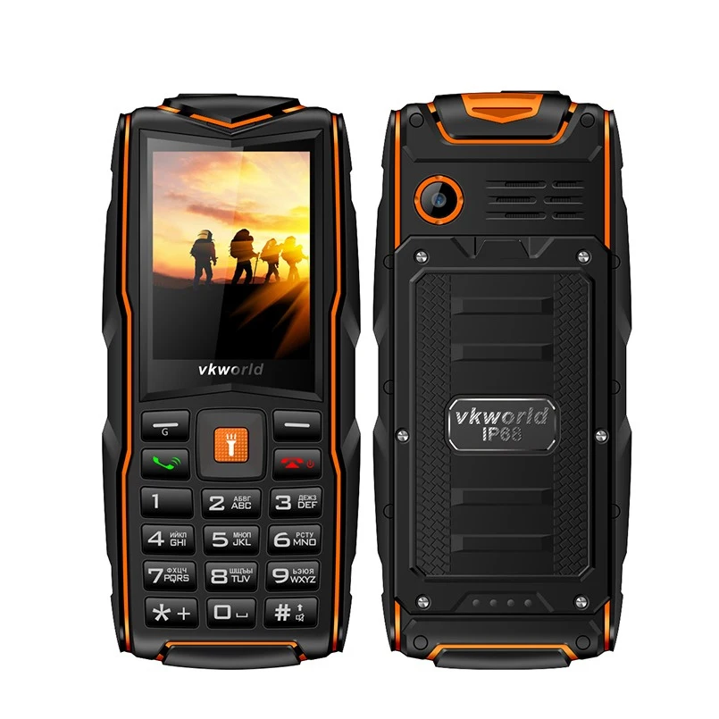 VKworld New Stone V3 Mobile Phone Waterproof IP68 2.4 inch FM Radio 3 SIM Card Led Flashlight GSM Russian Keyboard Cell phones|Cellphones| - AliExpress