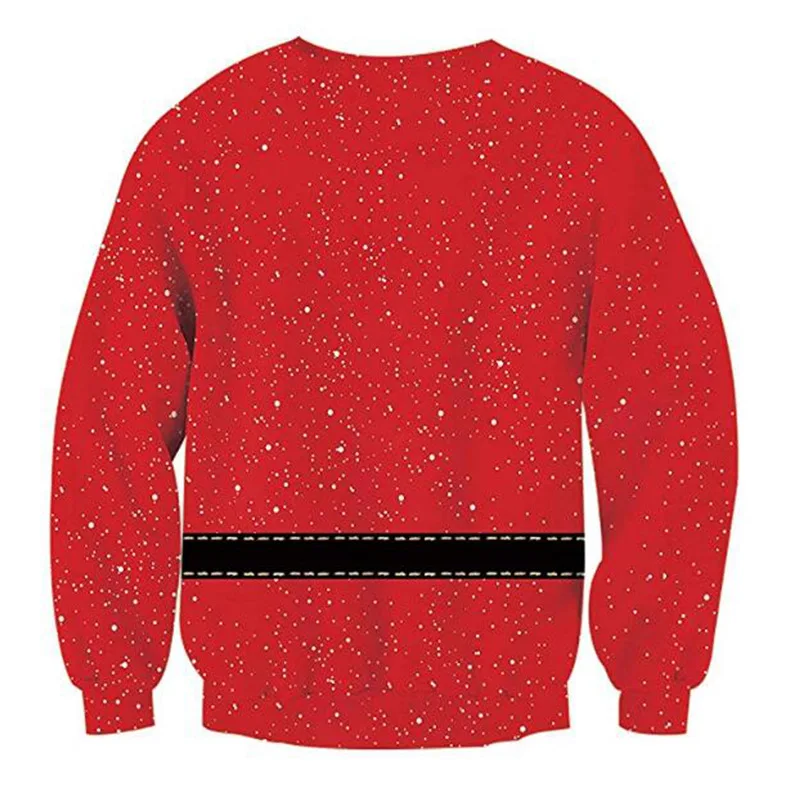 Christmas gift Santa Claus Christmas Deer Snowman 3D Patterned Ugly Sweater Jerseys and Sweaters blouses For Men Women Pullover