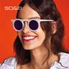 SO&EI Vintage Round Men Sunglasses Brand Designer Jelly Color Frame Eyewear Women Fashion Outdoor Shade Sun Glasses Oculos UV400 ► Photo 2/6