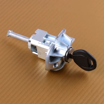 

beler Car Sliver Metal Front Left Driver Door Lock Cylinder Barrel Switch Assembly Key 51217019975 fit for BMW E46 3 Series