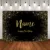 Золотой блеск happy birthday party custom background for photo studio black happy birthday decoration supplies name DIY backdrops