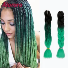 Alororo, 24 дюйма, Омбре, афро коробка, косички, волосы, термостойкие, огромные косички, синтетические волосы для вязания крючком, косички, накладные волосы