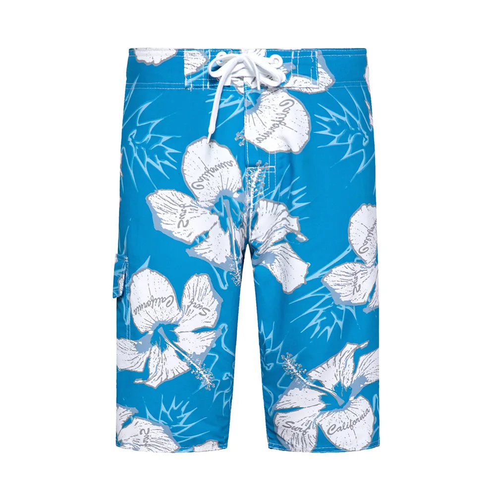 Summer Men Swimwear Trunks Flower Print Quick-drying Swiming Shorts for Men Swimsuits Trunks Surf Board Shorts Bathing Suit 2020