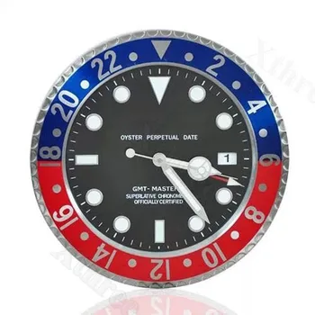 

XL size Top Design Quality Metal Watch Shape Wall Clock with Silent