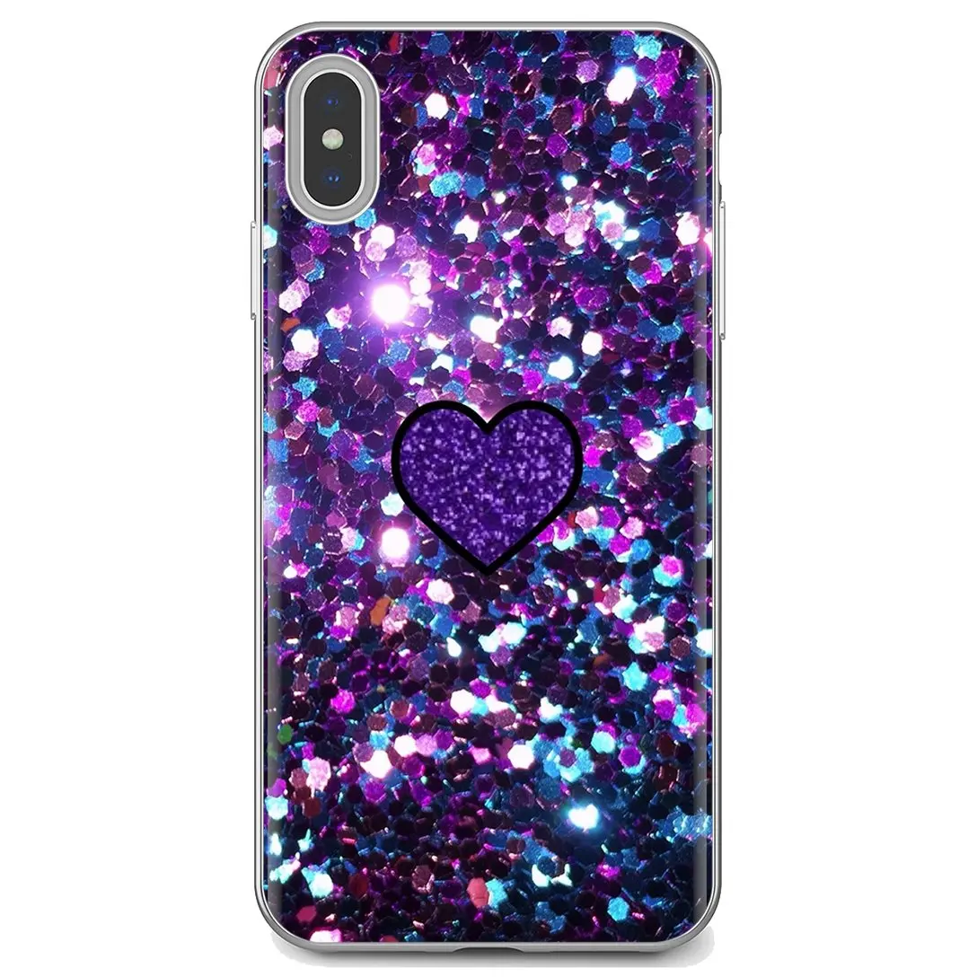 For Meizu M6 M5 M6S M5S M2 M3 M3S NOTE MX6 M6t 6 5 Pro Plus U20 Silicone Phone Case Sequins heart shape Color meizu phone case with stones Cases For Meizu