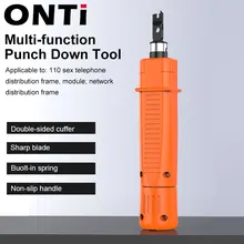 Onti engenheiro eficaz na redução de custos 110 fio cortador amp módulo fio ferramenta cabeça dupla para rede voz telefone módulo remendo painel