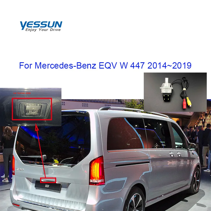 Камера заднего вида Yessun для Mercedes Benz EQV W447 2014 2015 2016 2017 2018/камера номерного знака |
