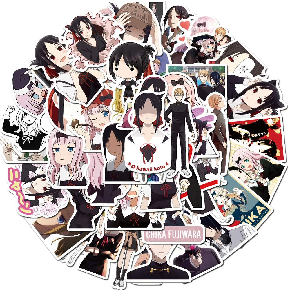 10 30 50pcs Anime Kaguya Sama Love Is War Stickers Diy Skateboard Laptop Guitar Refrigerator Scrapbook Car Toys Decal Stickers Stickers Aliexpress