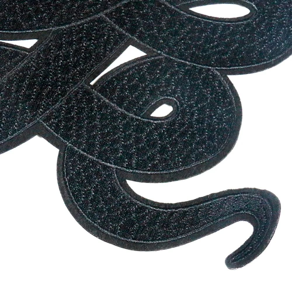 Большой стикер для одежды стикер змея вышитые наклейки DIY Наклейка для одежды наклейка вышивка Темный стикер