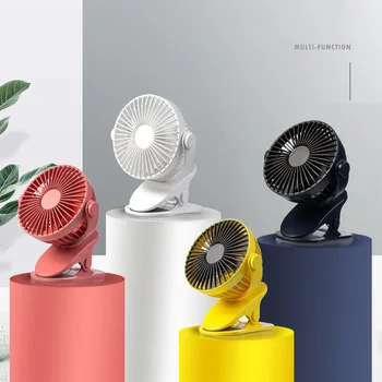 

Portable Clip Mini USB Fan 360 Degree Rotation Electric Fan Students Fans Rechargeable Office Desktop Air Cooler 4 Colors