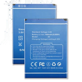 

Replacement Battery For Doogee X3 Battery Doogee X3 1800mAh with Track Code
