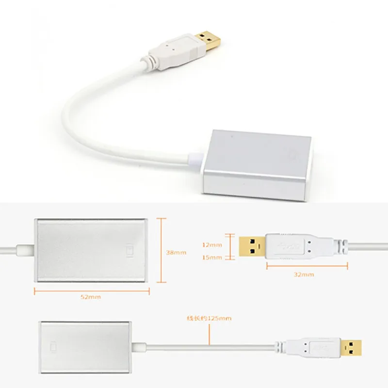 HD 1080P USB 3,0 к HDMI конвертер адаптер USB кабель для передачи данных для HDMI внешняя Видеокарта Multi touch монитор адаптер для Windows 7/8/10