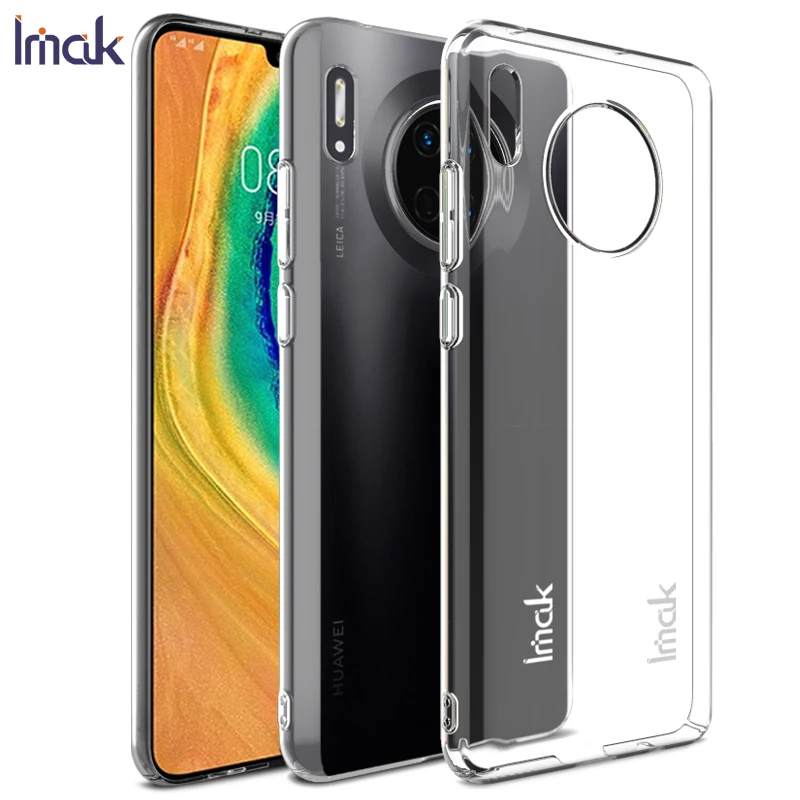 IMAK Кристальный чехол, прозрачный чехол для huawei mate 30, смартфон, чехол для ПК Жесткий Чехол для huawei mate 30, чехол для защиты экрана